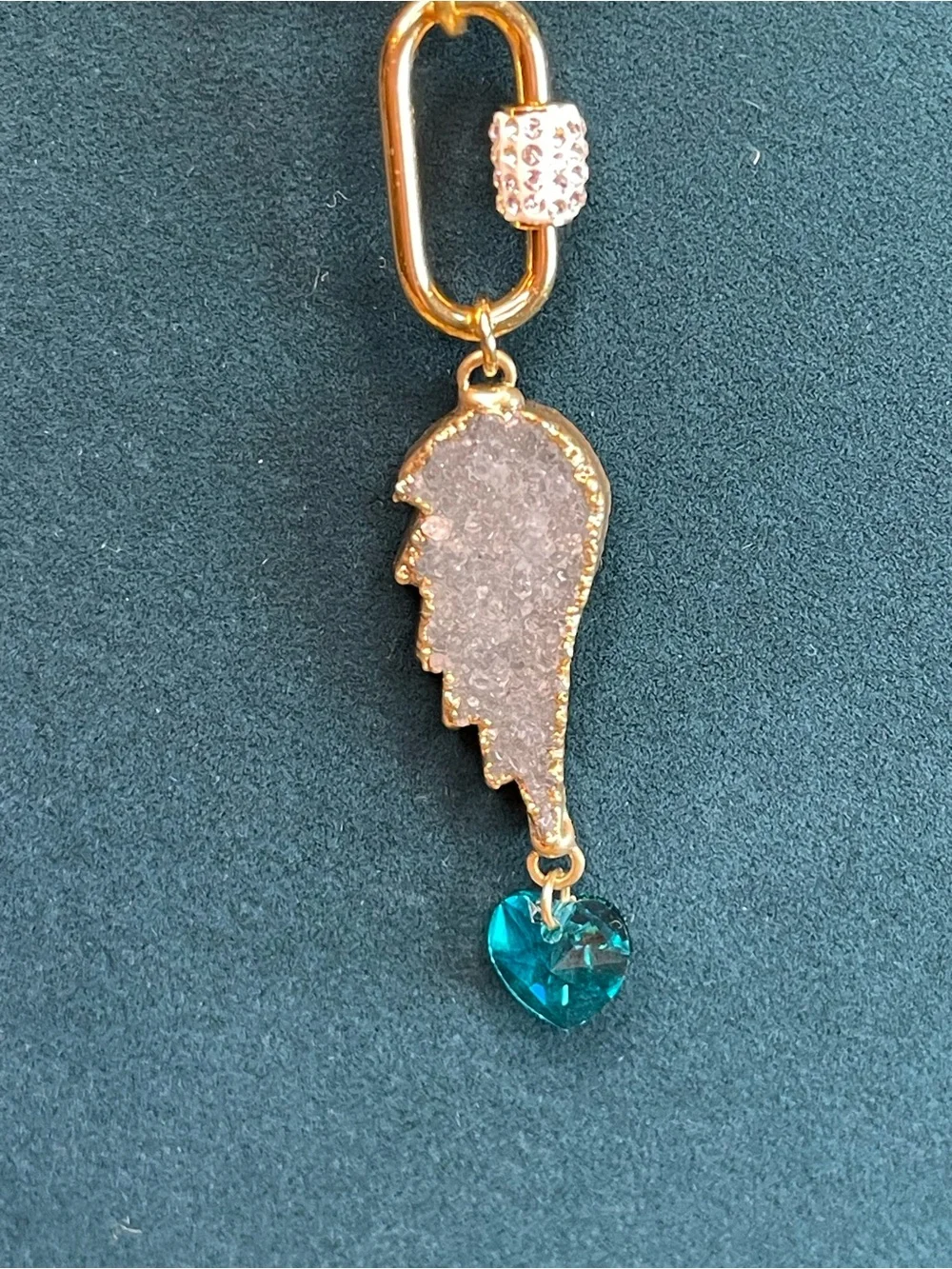 Druzy & Swarovski crystal necklace - Picture 2 of 2